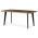 AUTRONIC HT-F4416 OLW Stůl jídelní, 160x90x75 cm, MDF deska, dekor staré dřevo, kov, černý lak