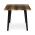 AUTRONIC HT-F4416 OLW Stůl jídelní, 160x90x75 cm, MDF deska, dekor staré dřevo, kov, černý lak