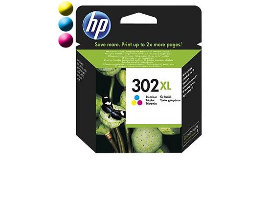 HP Cartridge HP 302XL Tri-co Cyan/Magenta/Yellow