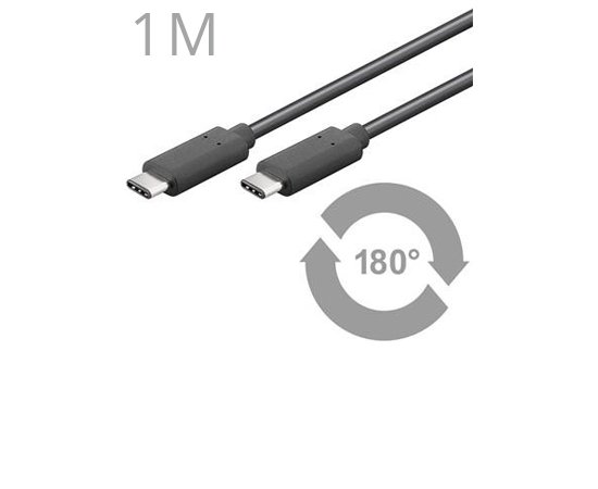 CABLE KU31CC1BK USB3.1 Typ C male/male