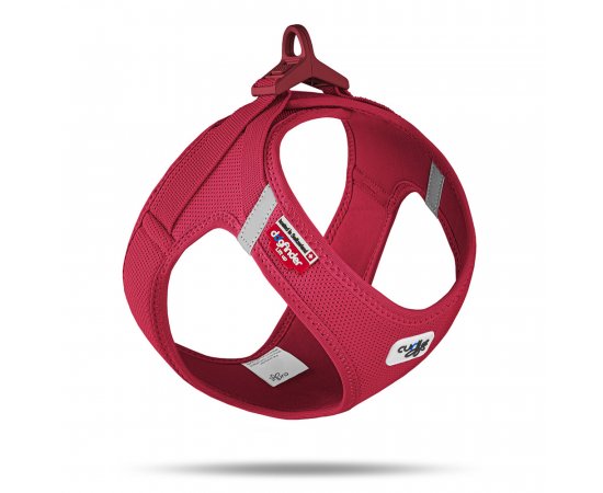 CURLI Postroj pre psov so sponou Air-Mesh Red 3XS, 1,5-3 kg