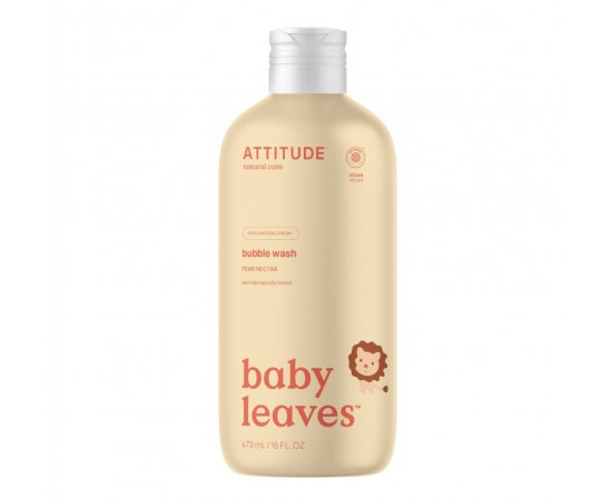 ATTITUDE Detská pena do kúpeľa Baby leaves s vôňou hruškovej šťavy 473 ml