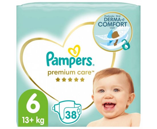 PAMPERS Premium Care Plienky jednorazové 6 (13 kg+) 38 ks