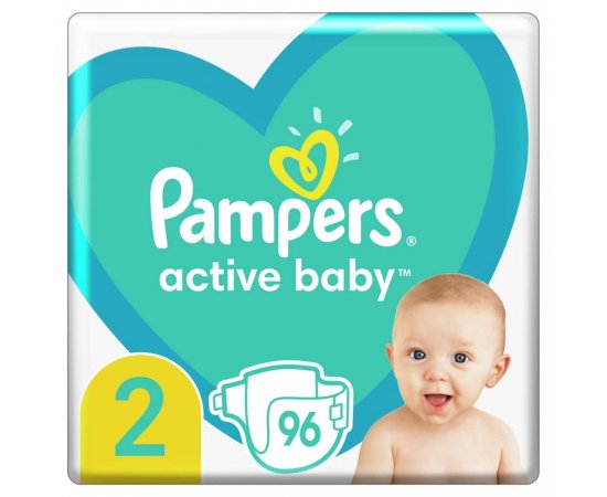 PAMPERS Active Baby Plienky jednorazové 2 (4-8 kg) 96 ks