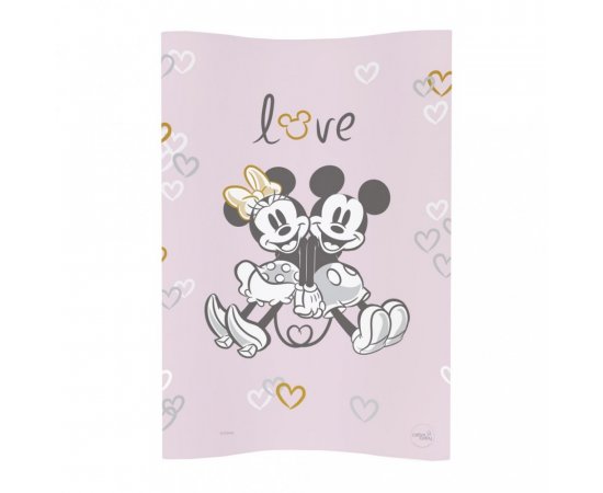 CEBA Podložka prebaľovacia mäkká COSY (50x70) Disney Minnie&amp;Mickey Pink