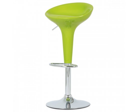 AUTRONIC AUB-9002 LIM barová stolička, plast zelený/chróm