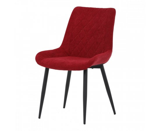 AUTRONIC DCL-218 RED2 Jídelní židle, červená látka, černý kov