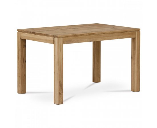 AUTRONIC DS-D120 OAK Jedálenský stôl 120x80x75 cm, masív dub, povrchová úprava olejom, nohy 8x8x cm