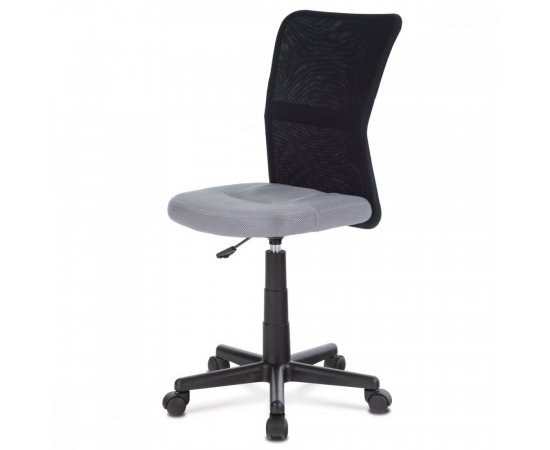AUTRONIC KA-2325 GREY kancelárska stolička, sivá mesh, plastový kríž, sieťovina čierna