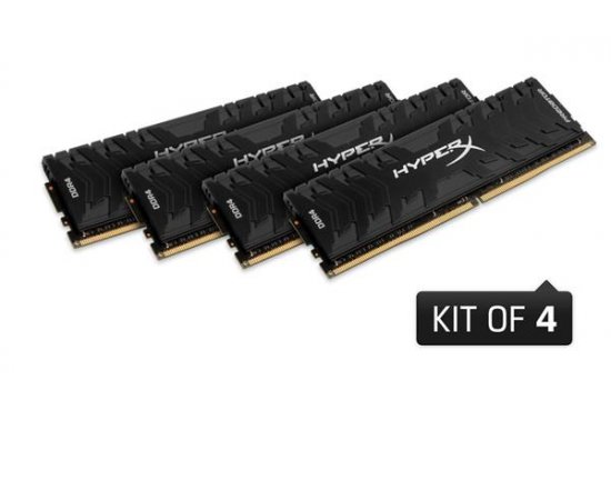 DDR 4....        32GB . 3200MHz. CL16 HyperX Predator Black Kingston XMP (4x8GB)