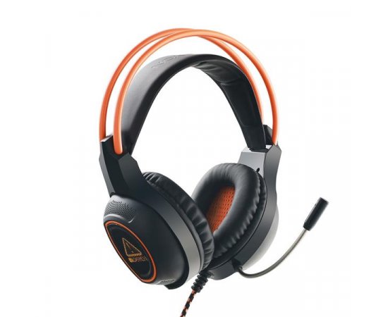Canyon CND-SGHS7 Nightfall, herný headset pre špičkových hráčov, USB, oranžovo čierny