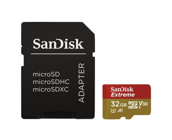 SanDisk Extreme/micro SDHC/32GB/100MBps/UHS-I U3 / Class 10/+ Adaptér