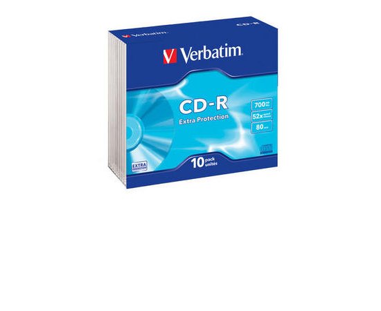 VERBATIM CD-R(10-Pack)Slim/EP/DL/52x/700MB