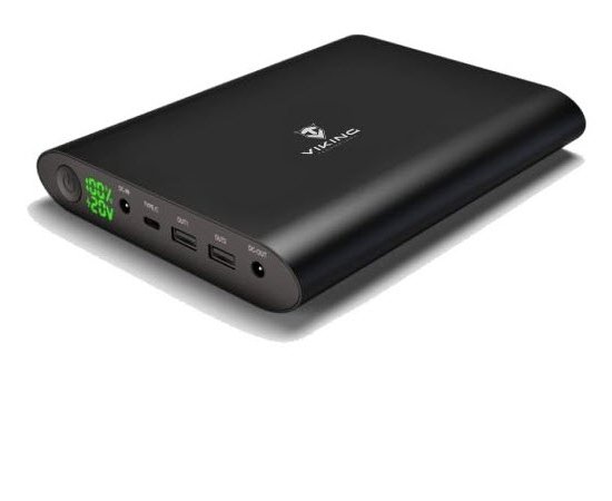 VIKING Notebook powerbank Smartech II QC3.0 40000mAh, Černá