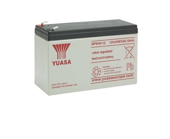 Baterie YUASA NPW45-12 (12V, 45W/čl., 9Ah, faston F2)