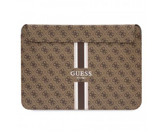 Guess PU 4G Printed Stripes Obal na Notebook 13/14&quot; Brown