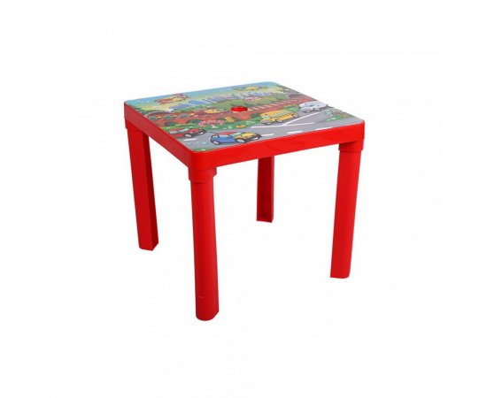 Detský záhradný nábytok - Plastový stôl červený