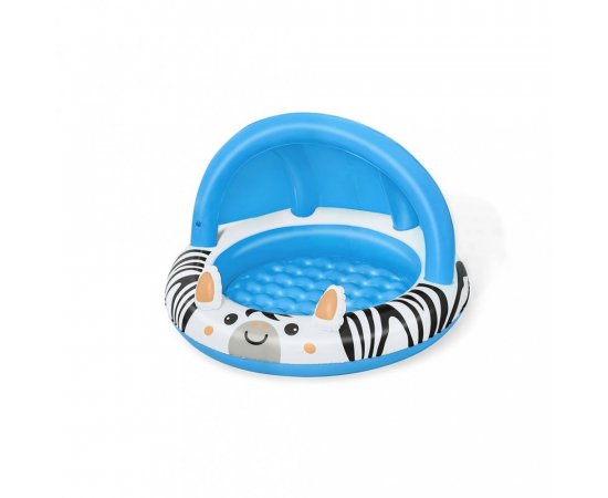 Nafukovací detský bazén so strieškou a nafukovacím dnom Bestway Zebra