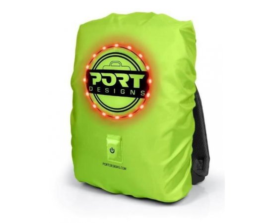 PORT DESIGNS VISIBL univerzální pláštěnka na batoh s LED osvětlením, žlutá