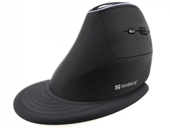 Sandberg Wireless Vertical Mouse Pro, Bezdrátová vertikální myš, černá
