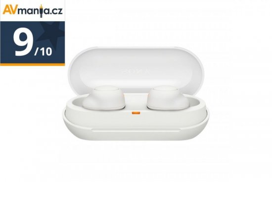Sony WF-C500, Bluetooth In-ear, nespojená sluchátka, nabíjecí pouzdro, bílá