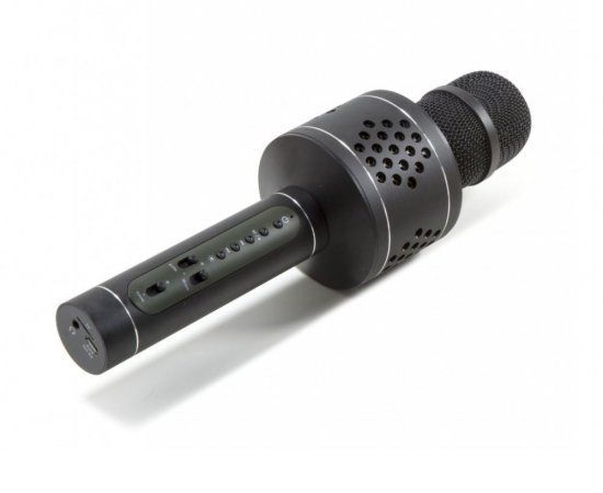 Technaxx PRO bluetooth karaoke mikrofon, 2x3W repro, LED RGB a funkcí TWS, černá (BT-X35)