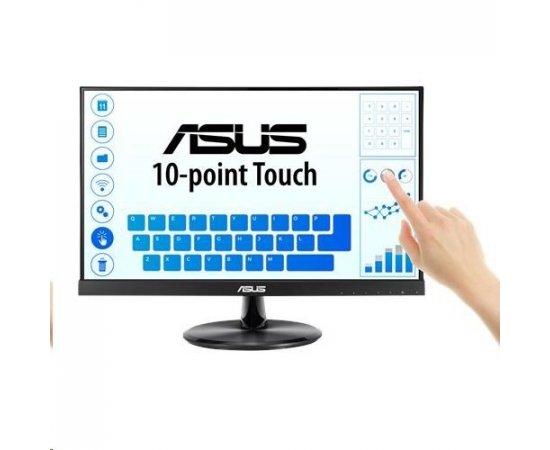 Dotykový displej ASUS LCD 21.5&quot; VT229H Touch 1920x1080, lesklý, D-SUB, HDMI, 10-bodový dotykový, IPS, bezrámčekový, USB