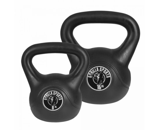 Kettlebell cementový set 24 kg (8 kg + 16 kg)