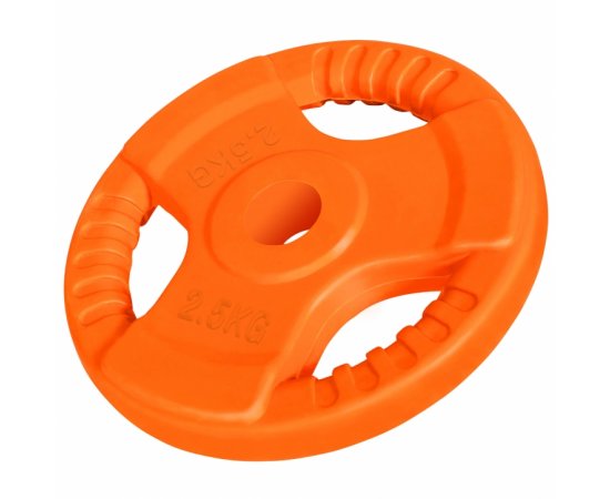 Gorilla Sports Liatinový činkový kotúč POGUMOVANÝ GRIP 1.25kg - 25 kg 30/31mm