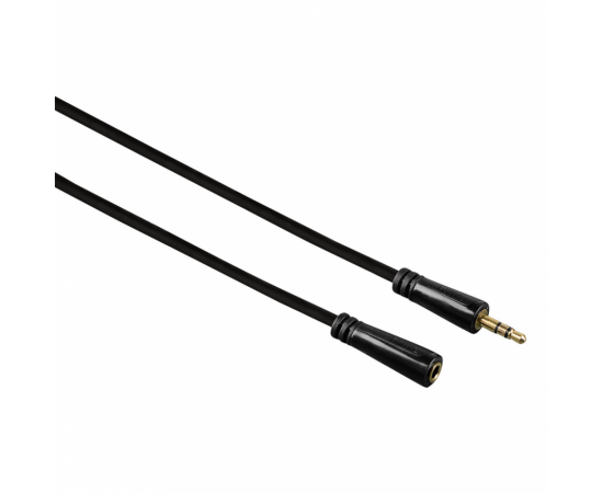 Hama predlžovací audio kábel jack 3,5 mm stereo, 5 m, pozlátený, 3*