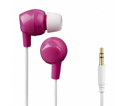 Thomson detské slúchadlá EAR3106, silikónové štuple, ružové/biele