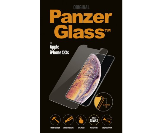 PanzerGlass - Tvrdené sklo Standard Fit pre iPhone XS/X, číra