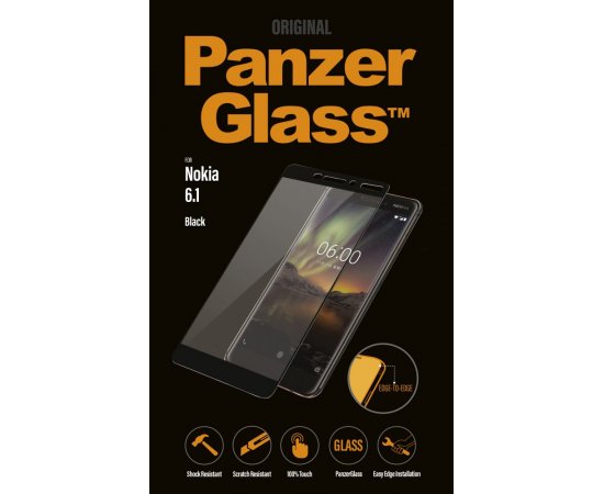 PanzerGlass - Tvrdené sklo pre Nokia 6 2018, čierna