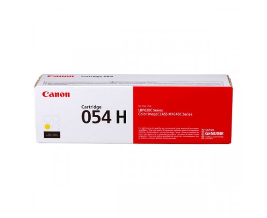 Canon originál toner 054 H Y, 3025C002, yellow, 2300str., high capacity