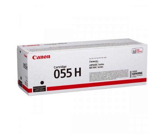 Canon originál toner 055 H BK, 3020C002, black, 7600str., high capacity