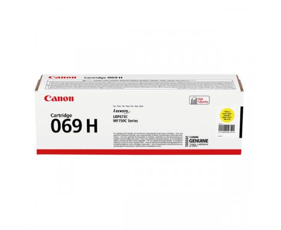 Canon originál toner 069 H Y, 5095C002, yellow, 5500str., high capacity