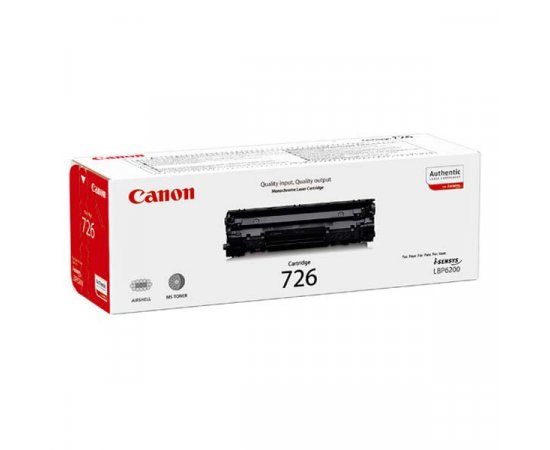 Canon originál toner 726 BK, 3483B002, black, 2100str.