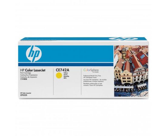 HP originál toner CE742A, HP 307A, yellow, 7300str.