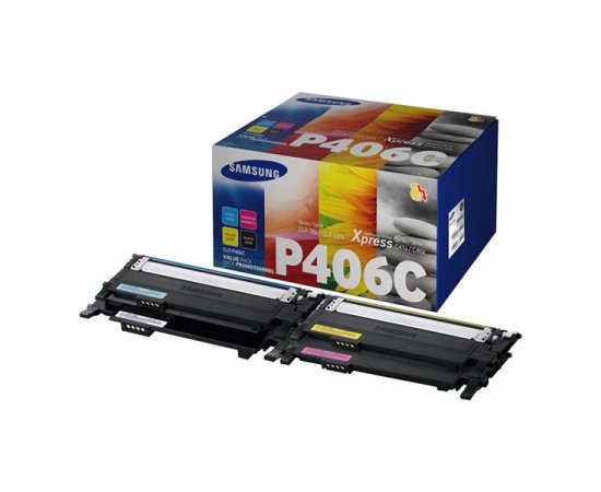 HP originál toner SU375A, CLT-P406C, P406C, CMYK, 1500, 3*1000str., 4 pack