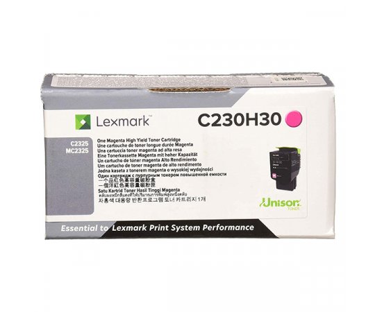 Lexmark originál toner C230H30, magenta, 2300str., high capacity