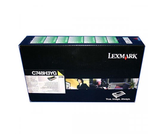 Lexmark originál toner X748H3YG, yellow, 10000str., high capacity