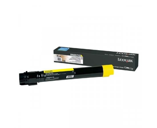 Lexmark originál toner X950X2YG, yellow, 24000str., extra high capacity