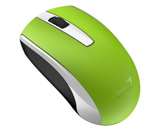 Myš bezdrôtová, Genius Eco-8100, zelená, optická, 1600DPI