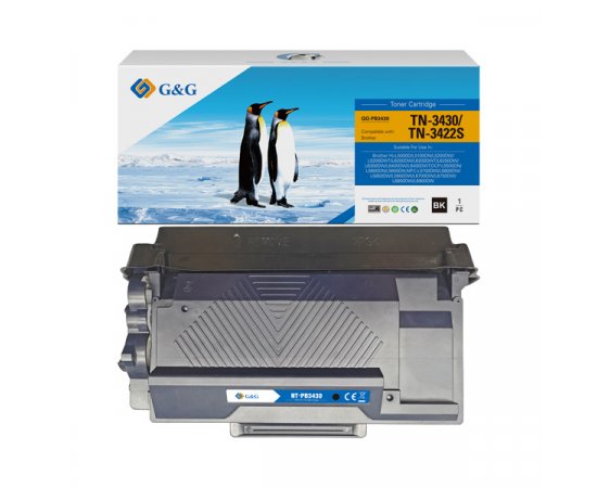 G&amp;G kompatibil. toner s Brother TN3430, NT-PB3430, black, 3000str.