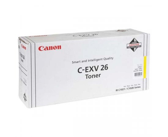 Canon originál toner C-EXV26 Y, 1657B006, 1657B011, yellow, 6000str.