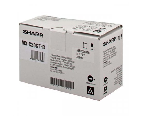 Sharp originál toner MX-C30GTB, black, 6000str.