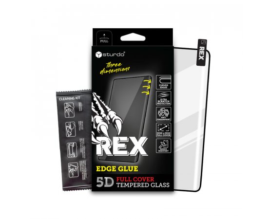 Motorola Edge 40 Pro čierne 5D Sturdo REX EDGE GLUE