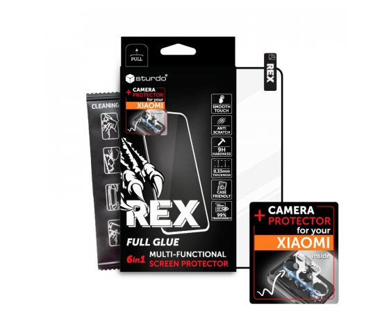 Sturdo REX ochranné sklo + sklo na fotoaparát Xiaomi Redmi Note 12S (6in1 Full Glue)