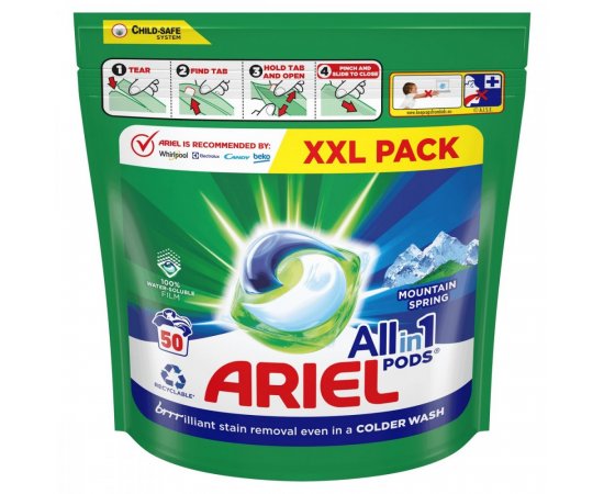 ARIEL KAPSULY 50KS MOUNTAIN SPRING CASHBACK 5 EUR