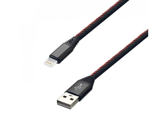 MOBILNET KAB-0185-USB-LIGHT DATA CABLE USB - LIGHTNING 2A, ECO PACK, (TPU) 2M, BLACK